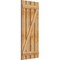 Ekena Millwork Spaced Board-n-Batten Shutters w/Z-Bar, Rough Sawn Western Red Cedar, 23W x 53H, PR RBS06Z23X053RWR - alternate 3